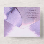 Invitation Tout En Un Violet violet violet moderne (Verso)