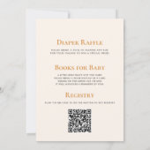 Invitation Tout En Un Voici Le Baby shower Fils (Dos)