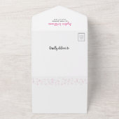 Invitation Tout En Un Voiture rose Valentine Chérie bébé (Dehors)