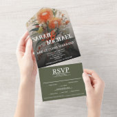 Invitation Tout En Un Waratah botanique australien (Déchirure)