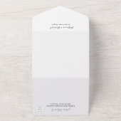 Invitation Tout En Un Watercolor Beach Caraïbes Destination Mariage (Dehors)