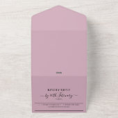 Invitation Tout En Un Wedding Blush Pink All in one invite save the date (Dehors)