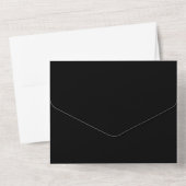 Invitation Tout En Un Wedding Formal Black Kindly Reply invite (Verso)