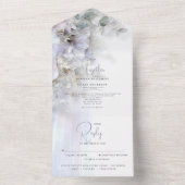 Invitation Tout En Un Wedding Pastel Peonies (À l'intérieur)