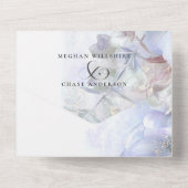 Invitation Tout En Un Wedding Pastel Peonies (Verso)