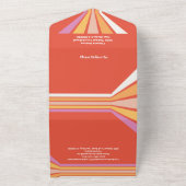 Invitation Tout En Un Week-end rétro à la mode Hippie des années 70 (Dehors)