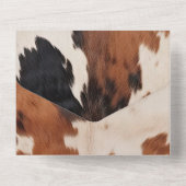 Invitation Tout En Un Western Brown Black Cream Mariage (Verso)