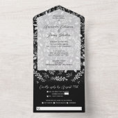 Invitation Tout En Un White Botanicals (À l'intérieur)