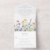 Invitation Tout En Un Wildflower Wedding (À l'intérieur)