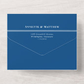 Invitation Tout En Un Wilmington DE Mariage QR Code scelle et envoi (Verso)