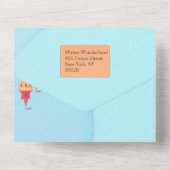 Invitation Tout En Un Winter Ice Princess Royal Anniversaire (Verso)