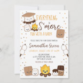 Invitation Tout est plus amusant avec des S'mores Baby Shower (Devant)