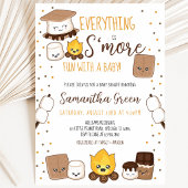Invitation Tout est plus amusant avec des S'mores Baby Shower