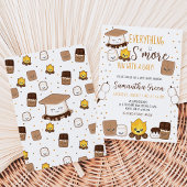 Invitation Tout est plus amusant avec des S'mores Baby Shower