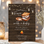 Invitation Tout est plus Amusant Baby shower en bois Invitati