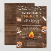 Invitation Tout est S'more Fun Camping Baby shower (Devant / Derrière)