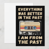 Invitation Tout Était Mieux Dans La Cassette Passée (Devant / Derrière)