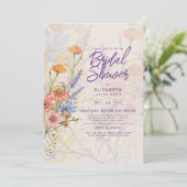 Invitation TOUT ÉVÉNEMENT Boho Wildflowers Garden Party (Debout devant)