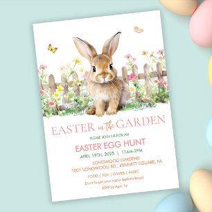 Invitation Tout événement - Lapin Anniversaire Baby Shower Œu