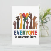 Invitation Tout Le Monde Est Le Bienvenu Ici Enseignant Idaho (Debout devant)