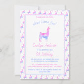 Invitation Tout Le Plaisir Llama ! Fête d'anniversaire (Devant)