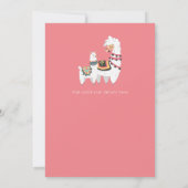 Invitation Tout Loama Amusant Mama Baby Fiesta Cactus Filles  (Dos)