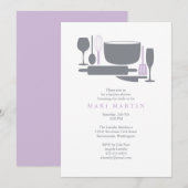 Invitation Tout sauf l'invitation à la douche nuptiale (Devant / Derrière)