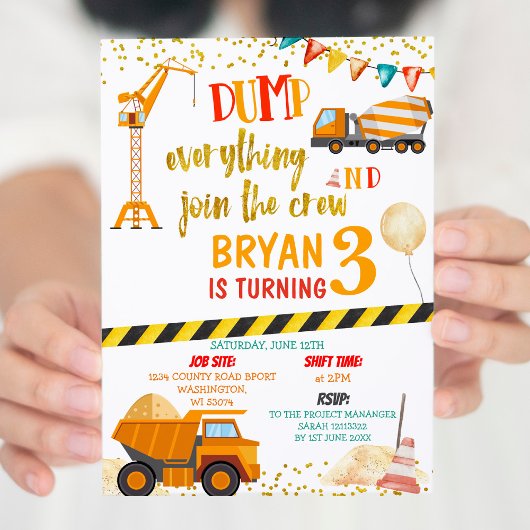 Invitation Tout sauter rejoindre l'équipage 3e anniversaire