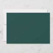 Invitation Tout Simplement Design | Mariage vert Emerald mode (Dos)