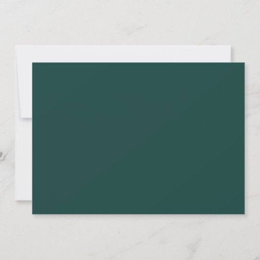 Invitation Tout Simplement Design | Mariage vert Emerald mode (Dos)