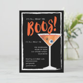 Invitation Tout sur le Boos Funny Halloween Cocktail Party (Debout devant)
