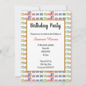 Invitation Tout sur les trains Anniversaire (Devant)