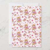 Invitation TOUTE ÂGE Aquarelle Saint Valentin Kitty Anniversa (Dos)