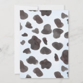 Invitation TOUTE AGE RODEO Cowboy Bleu Noir Anniversaire (Dos)