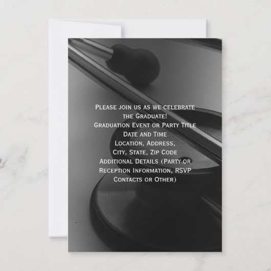 Invitation Toute année - École de médecine, photo de remise d (Dos)