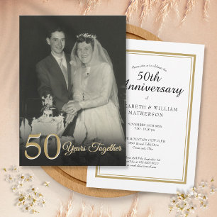 Invitation Toute année Ensemble, Anniversaire Mariage Photo
