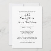 Invitation Toute année - Noces de mariage et photo Nous faiso (Dos)