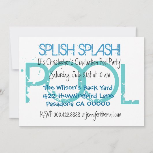 Invitation Toute classe d'année de réception au bord de la (Dos)