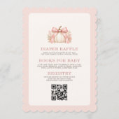 Invitation Toute dans un petit bébé à l'arrière-plan de citro (Dos)