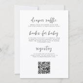 Invitation Toute en Une Fête de Bébé Sauvage (Dos)