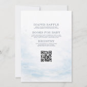 Invitation Toute en une Fête de Bébé Sous l'Océan (Dos)