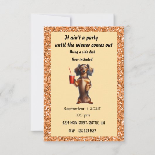 Invitation Toute fête d'occasion (Devant)