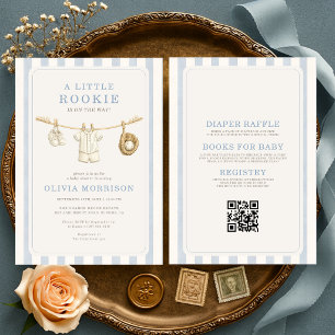 Invitation Toute la Fête de Bébé Little Rookie Baseball