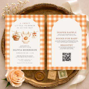 Invitation Toute la ligne de vêtements de bébé citrouille dan