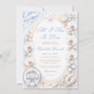 Invitation Toute la mer est amour Plage Enterrement de vie de