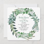 Invitation Toute la saison Green Foliing Fête des mariées de  (Devant)