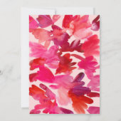 Invitation Toute l'Aquarelle Aimée rose rouge Mariage Invitat (Dos)