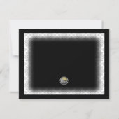 Invitation Toute l'invitation blanche de fête de remise des (Dos)