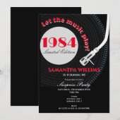 Invitation Toute musique d'âge Thème Surprise 40e anniversair (Devant / Derrière)