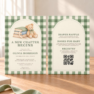 Invitation Toute nouvelle histoire commence Baby Shower